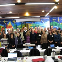 Группа врачей из Италии и России на стажировке в гомеопатическом госпитале у Д. Спинеди